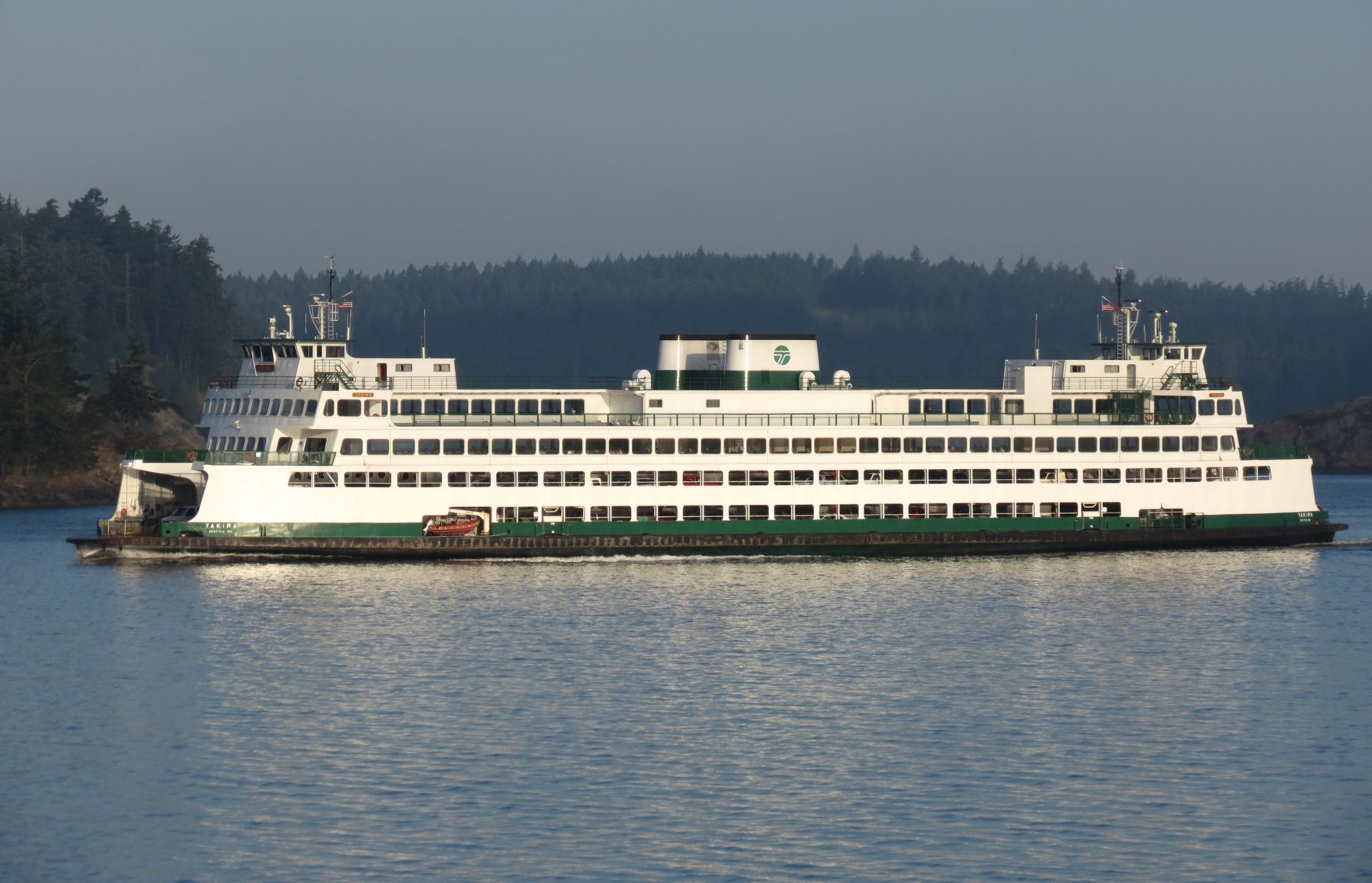 Washington State Ferry crossing to the islands