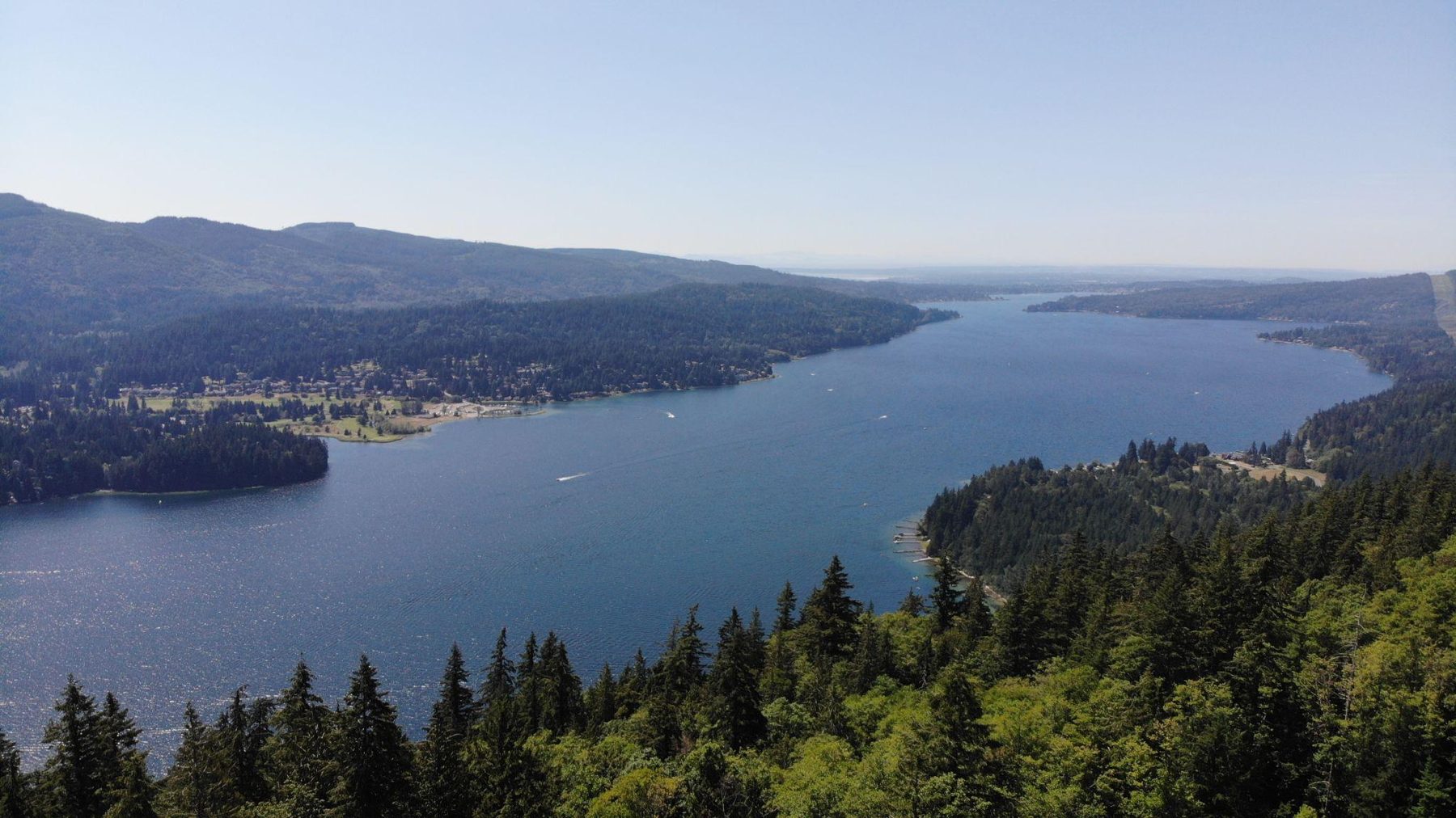 Aerial view of Lake Whatcom
